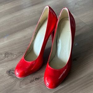 Stuart Weitzman Glossy Red Heels